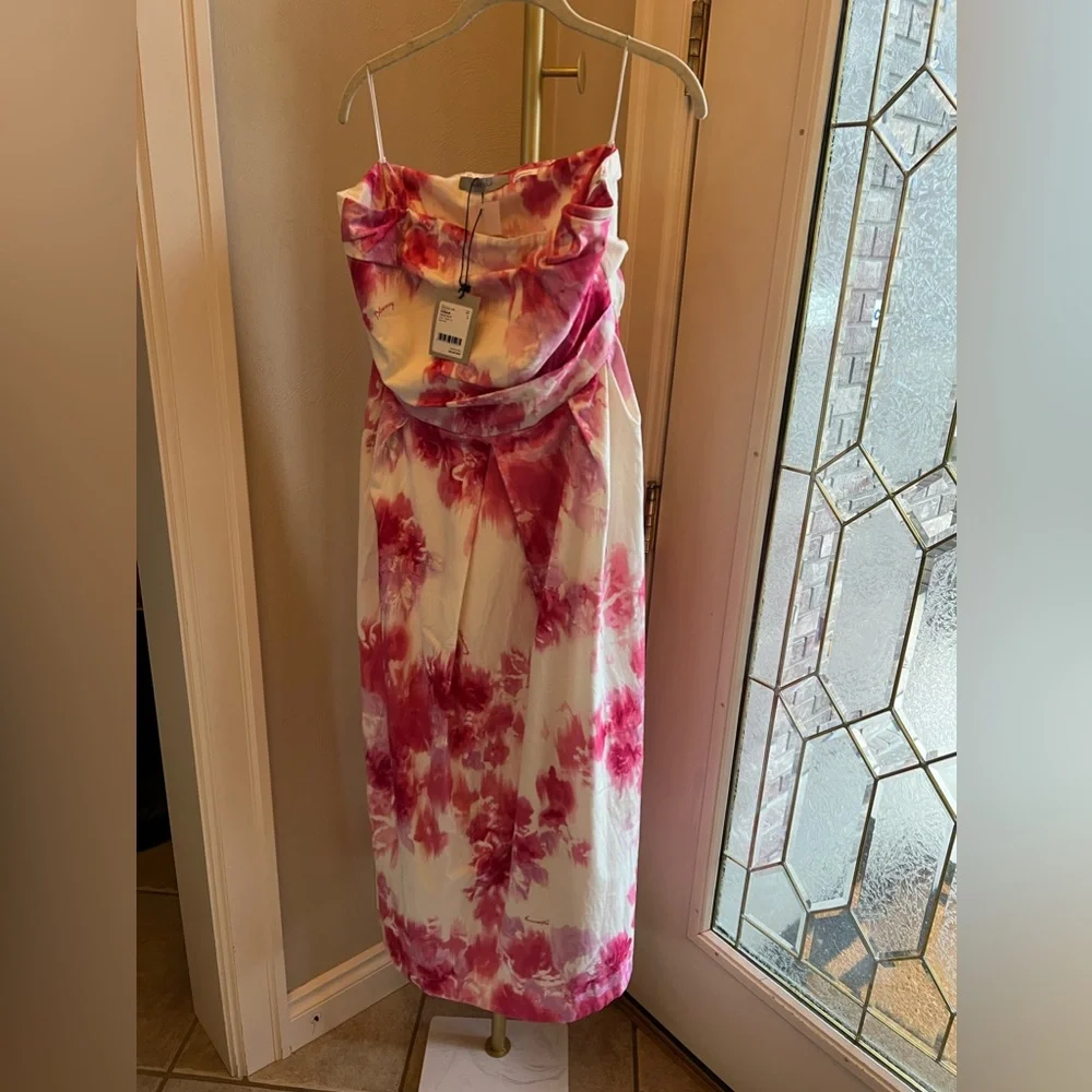 NWT Marella Size 6 Ecuadaor Floral Print Midi Dress $655 Gown Graduation Prom - Picture 2 of 7